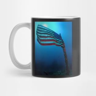 Old Glory on a Sunken Wreck Mug